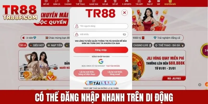 Đăng Nhập Tr88 Nhanh Và An Toàn Trên Cả Di Động Và PC