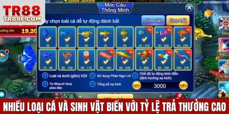 Bắn Cá Jackpot TR88 - Săn Cá Đổi Thưởng Jackpot Cực Lớn