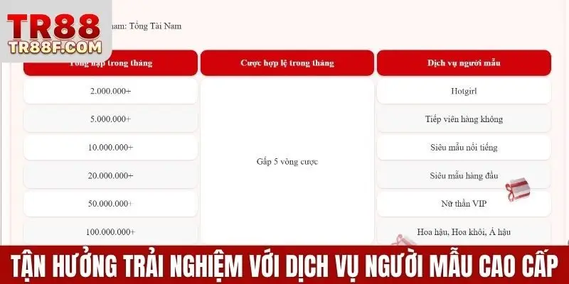 TR88 Ra Mắt Khuyến Mãi Trải Nghiệm Độc Quyền Khách Hàng VIP