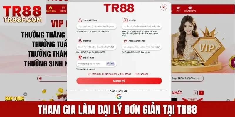 Đại Lý TR88 - Cơ Hội Hợp Tác Sinh Lợi Bền Vững Hoa Hồng 80%