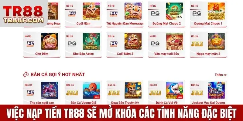 Nạp Tiền Tr88 Dễ Dàng Qua Ngân Hàng, Ví Điện Tử, Ví Mã Hóa